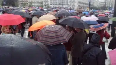 הפגנה נדחתה בגלל הגשם