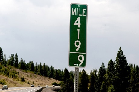 השלט החדש באיידהו - "סימן דרך 419.9"