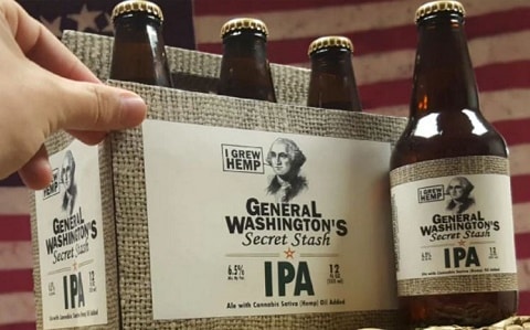 בירה מהמותג 'General Washington’s Secret Stash' - בירה עם CBD (בירת קנאביס)