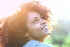 Close,Up,Portrait,Of,A,Beautiful,Young,African,American,Woman