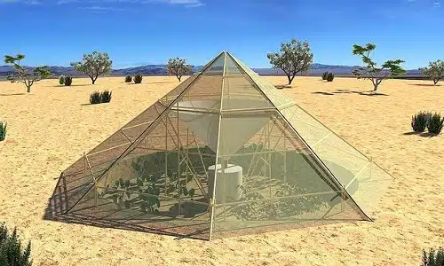 אוהל לגידול יבולים חקלאיים בתנאי מדבר קיצוניים