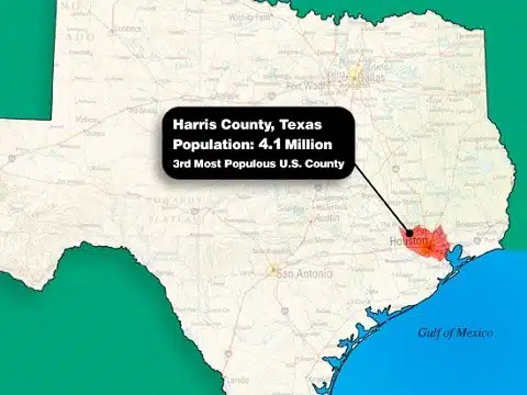 מחוז האריס שבטקסס - מעל 4 מיליון תושבים
