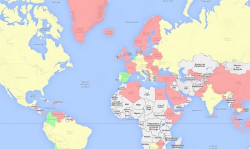מפת חוקי קנאביס בעולם