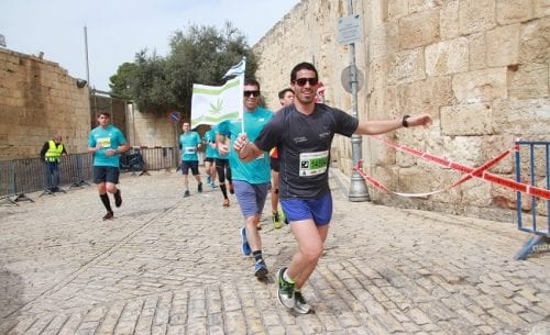 אהרן גפן במרתון ירושלים 2017
