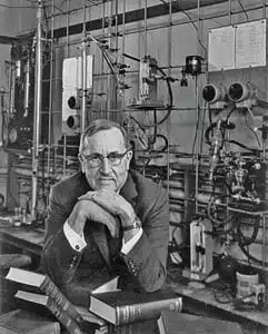 Roger Adams in his laboratory