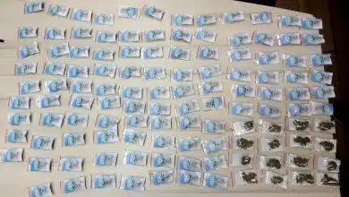 119 שקיות קנאביס שנתפסו על ידי שוטרים במהלך המבצע