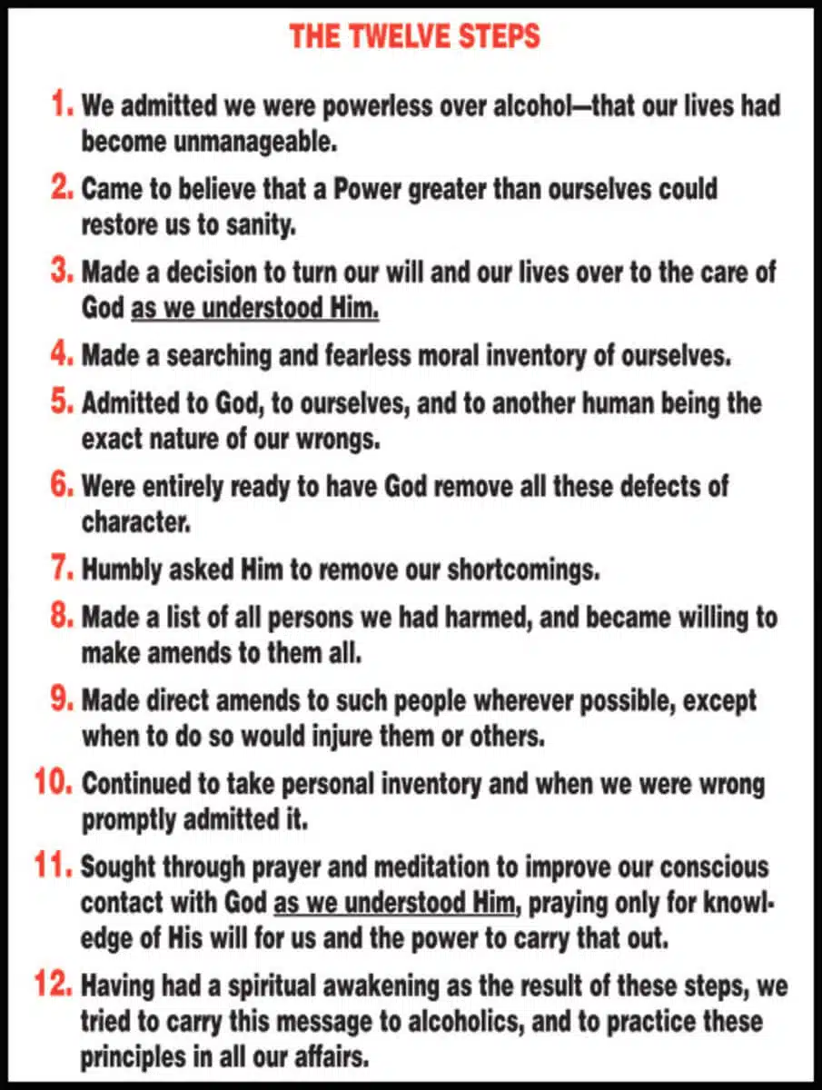 שיטת 12 הצעדים - שילוב של אמונה דתית והלקאה עצמית