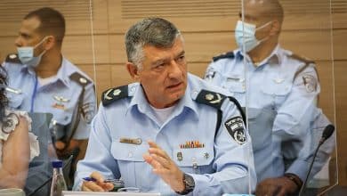 ניצב פרץ עמר, מפקד מחוז דרום של המשטרה, בדיון בועדה לביטחון פנים של הכנסת (צילום: דוברות הכנסת)