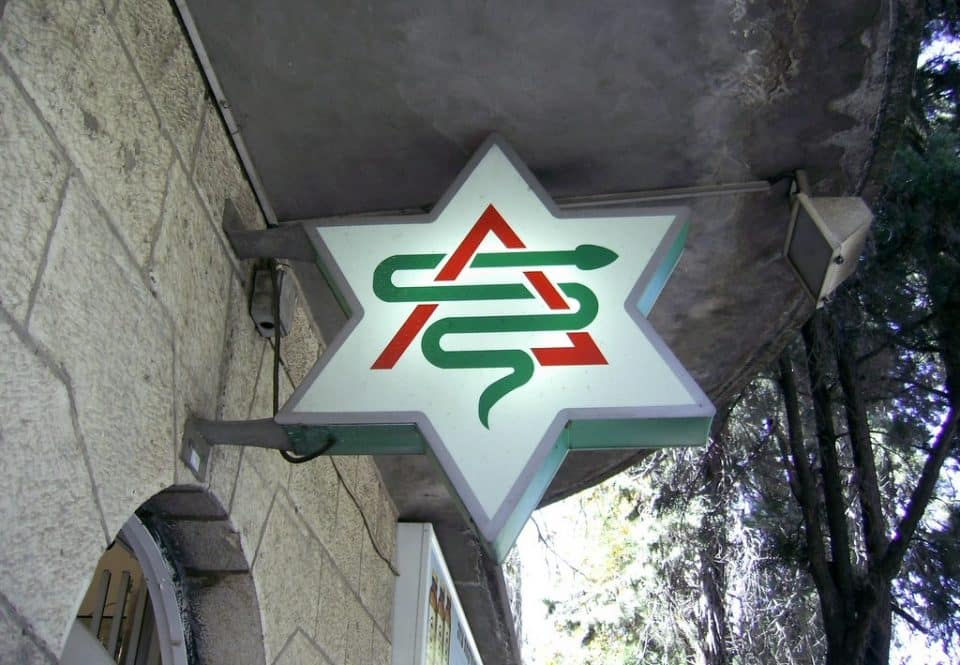 שלט בית מרקחת (צילום: https://www.flickr.com/photos/zeevveez/4581135090)