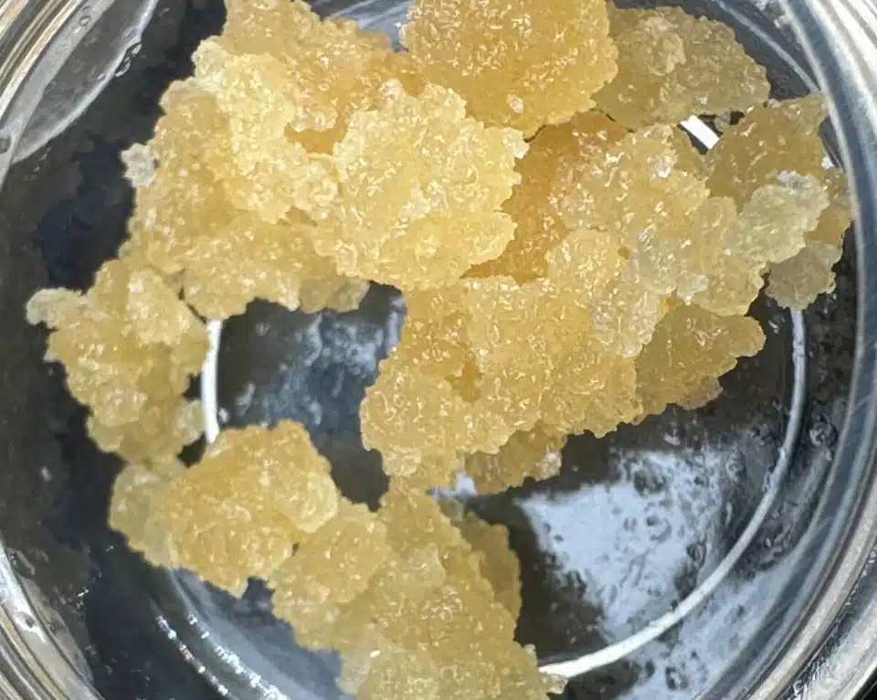 מיצוי קנאביס מסוג לייב רזין (Live Resin) שנמכר בטלגרם ב-350 ש"ח לגרם באפריל 2023 (צילום מסך: טלגרם)
