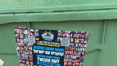 פרסומת לערוץ סחר בטלגרם עושה שימוש בתמונות החטופים והנרצים בטבח 7.10