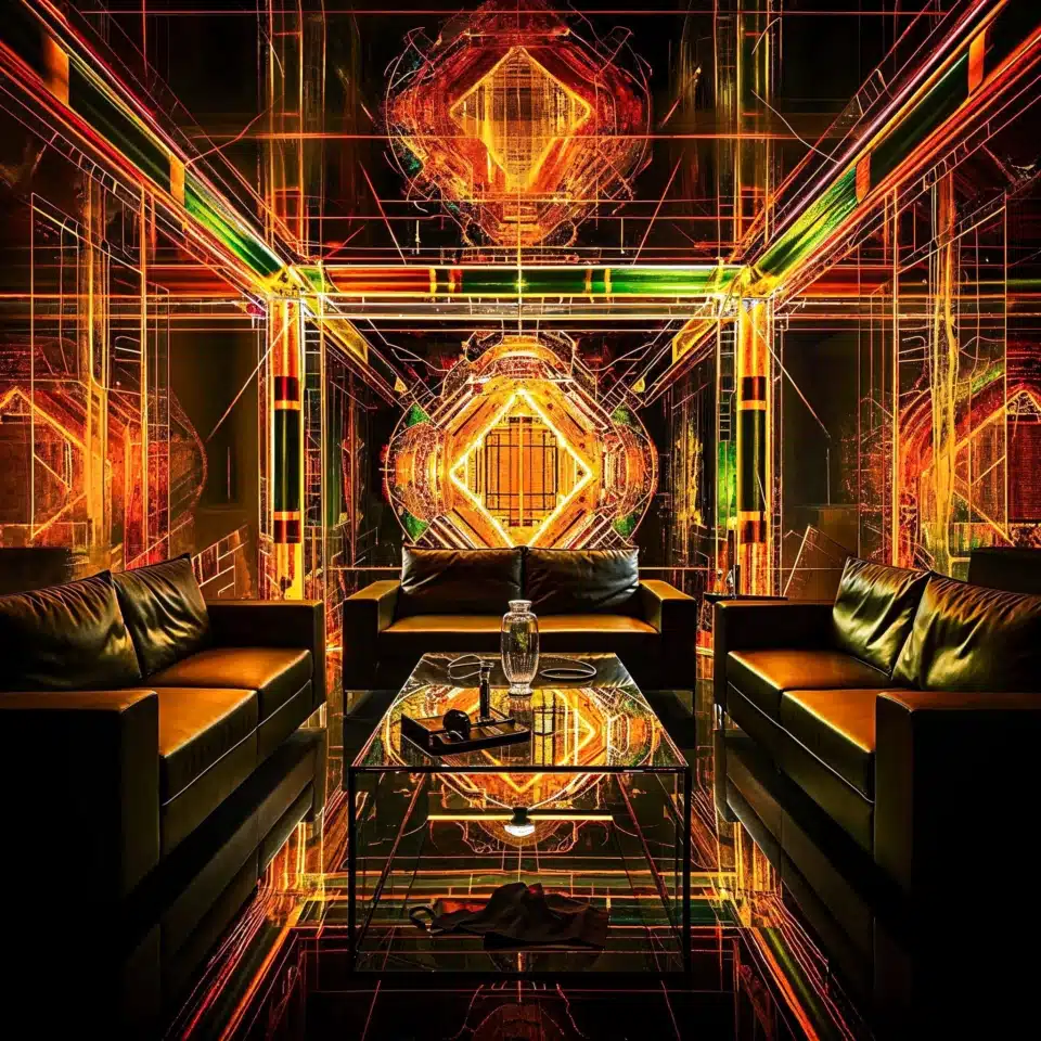 השפעת DMT כפי שהיא נראית באמצעות בינה מלאכותית Midjourny AI