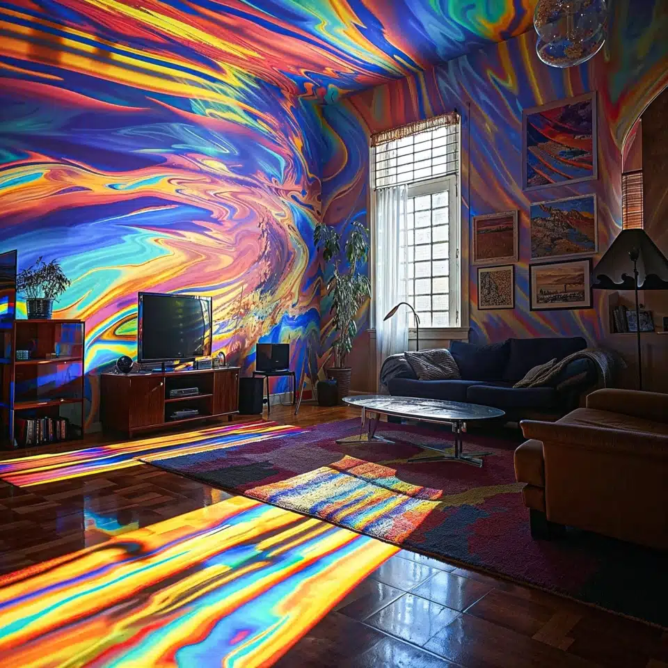 השפעת LSD כפי שהיא נראית באמצעות בינה מלאכותית Midjourny AI